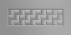 3D plech lisovaný vzor Rám se čtverci, Plech pozinkovaný 2000x1000x1 mm č.2